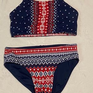 JUSTICE REVERSIBLE BIKINI SIZE 12